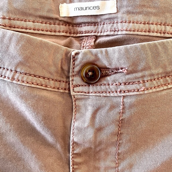 Maurices Soft Pink Chinos Denim Cropped Pants - Picture 6 of 7